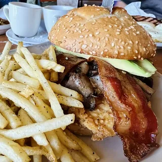 Crispy Chicken, Bacon, Avocado Sandwich