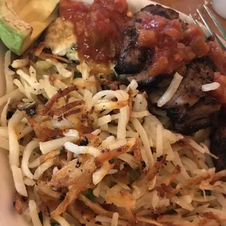 Steak, Avo & Egg White Omelette