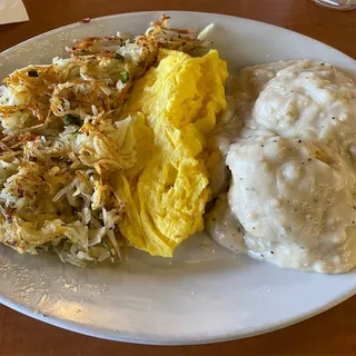 Sausage Gravy, Buttermilk Biscuits & Eggs