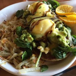 AvoVeggie-N-Eggs Benedict