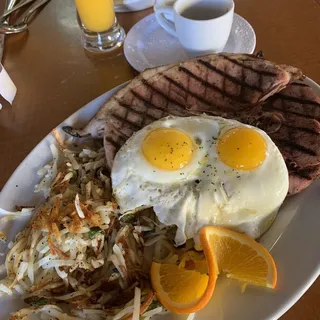 Big Bone-In Country Ham Steak & Eggs
