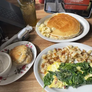a plate of food on a table