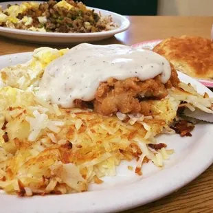 Chicken fried chicken. Oh yeah! The breading was so good!