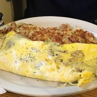 One of many omelette offered