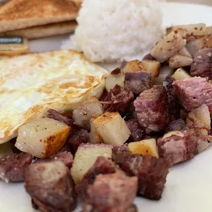 Corned beef hash n eggs