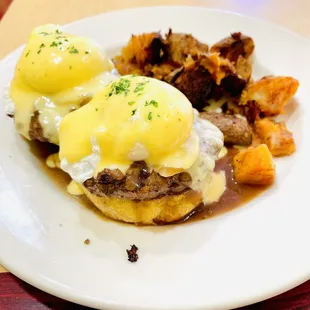 Loco moco Eggs Benedict