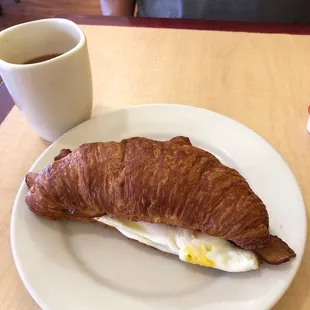 Ham and Egg Croissant Sandwich