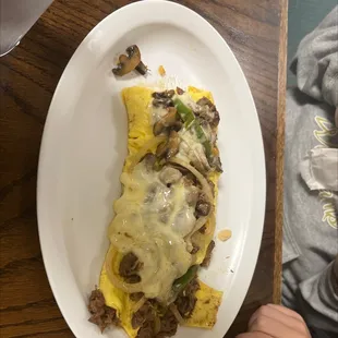 Philly Cheese Steak Omelette!