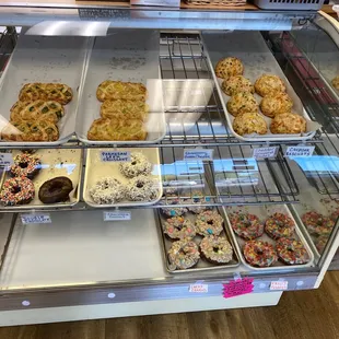 a variety of donuts
