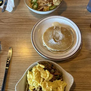 Hobo Skillet, Pancakes, Rattle Snake Pasta