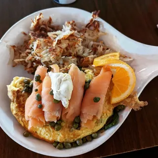 Lox & Cream Cheese Cheese Omelette