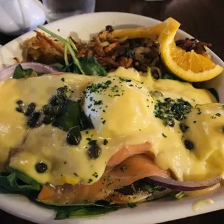 AvoVeggie-N-Eggs Benedict