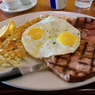 Big Bone-In Country Ham Steak & Eggs