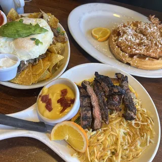 Pork Carnitas Chilaquiles