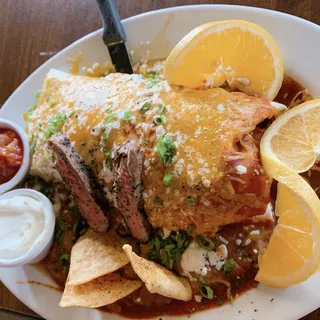 Grilled Carne Asada Steak Burrito