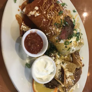 Grilled Steak & Chorizo Burrito