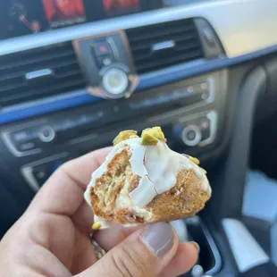 Pistachio cream puff