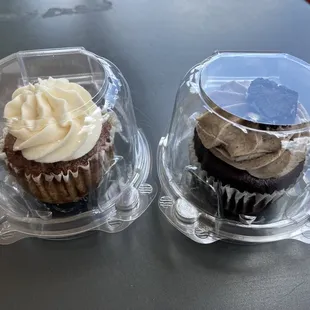 Vegan carrot cupcake and Vegan Cookies and Cream Cupcake (Gluten Free)