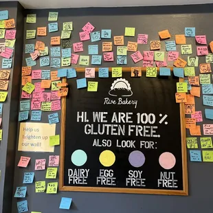 Post it note wall!