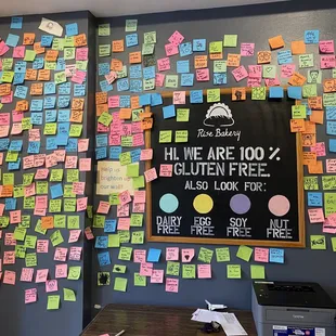 Cute board with sticky notes!