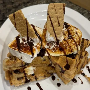 S&apos;mores waffle
