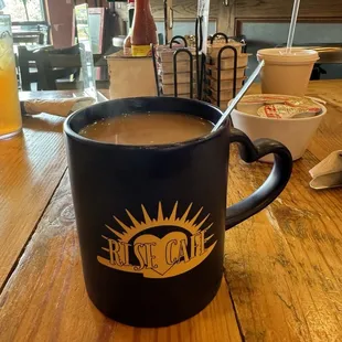 Creative coffee cup.