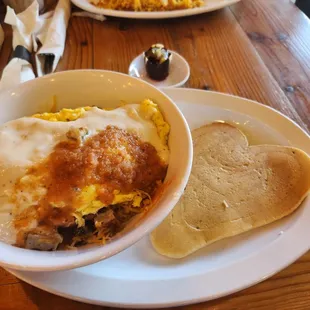Junkyard with pancake