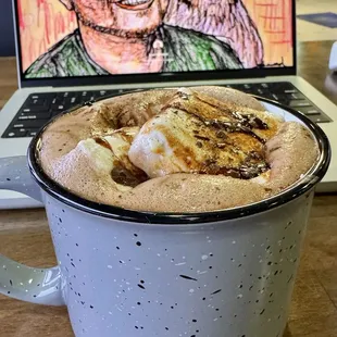 Strawberry hot chocolate