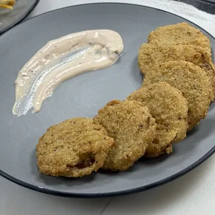 Fried Green Tomatoes with Chipotle crema