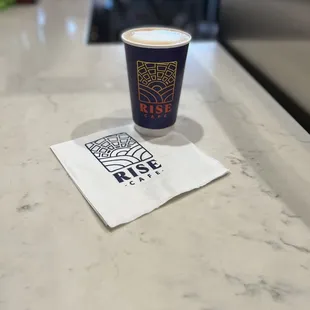 Oat milk latte to go