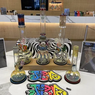 Glassware for sale in store