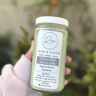 Sweetened Matcha Latte