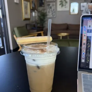 Hazelnut iced coffee
