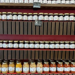 So many jams and preserves!