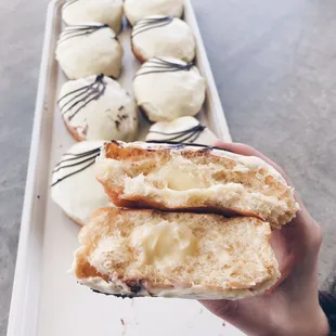 Grab life by the donut and squeeze it tight. There&apos;s some great stuff waiting for you on the inside. (: Banana Chocolate Filled)