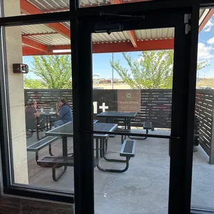 Outside seating