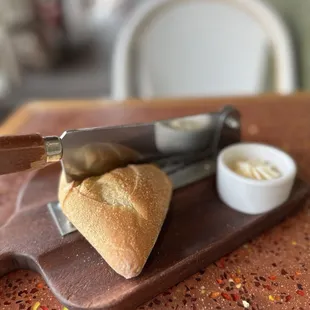 complimentary warm bread