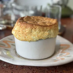 corn &amp; serrano souffle