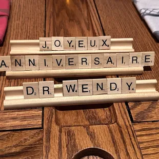 We were celebrating my birthday