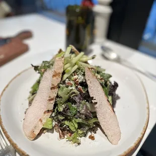 Grilled chicken and salad