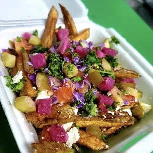  close up of a plate of food