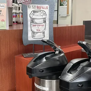 Free top off of coffee