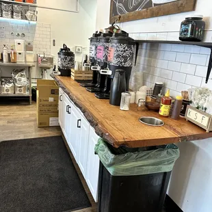 Coffee bar area