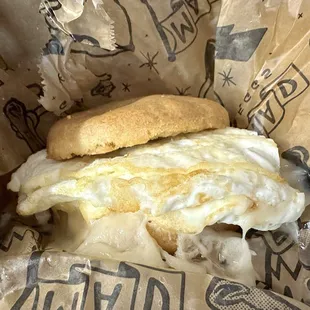 Egg white and cheese biscuit