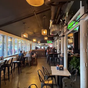 the interior of a coffee roaster
