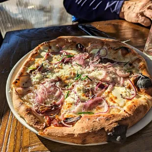 medjool date, goat cheese pizza $20