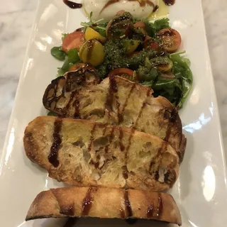 Burrata Tomatoes with Pesto