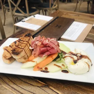 Prosciutto, Melon Burrata