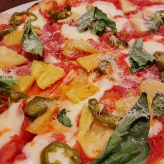 Ham, Pineapple, Jalapeno Pizza Soda
