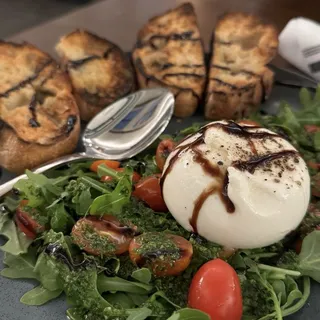 Burrata Tomatoes with Pesto